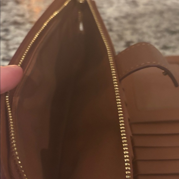Authentic Coach Tan Leather Clutch Wallet - Pre Owned - Picture 7 of 9